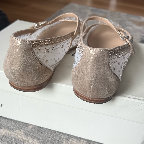Dolce Vita Women's Glittering Tan Mary Jane Flats size 7 - Picture 6 of 8
